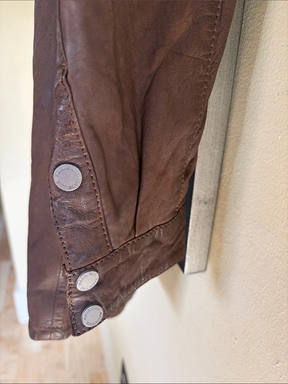 Mauritius Mahi RF Brown Leather Jacket US 10 NWT - Picture 10 of 10
